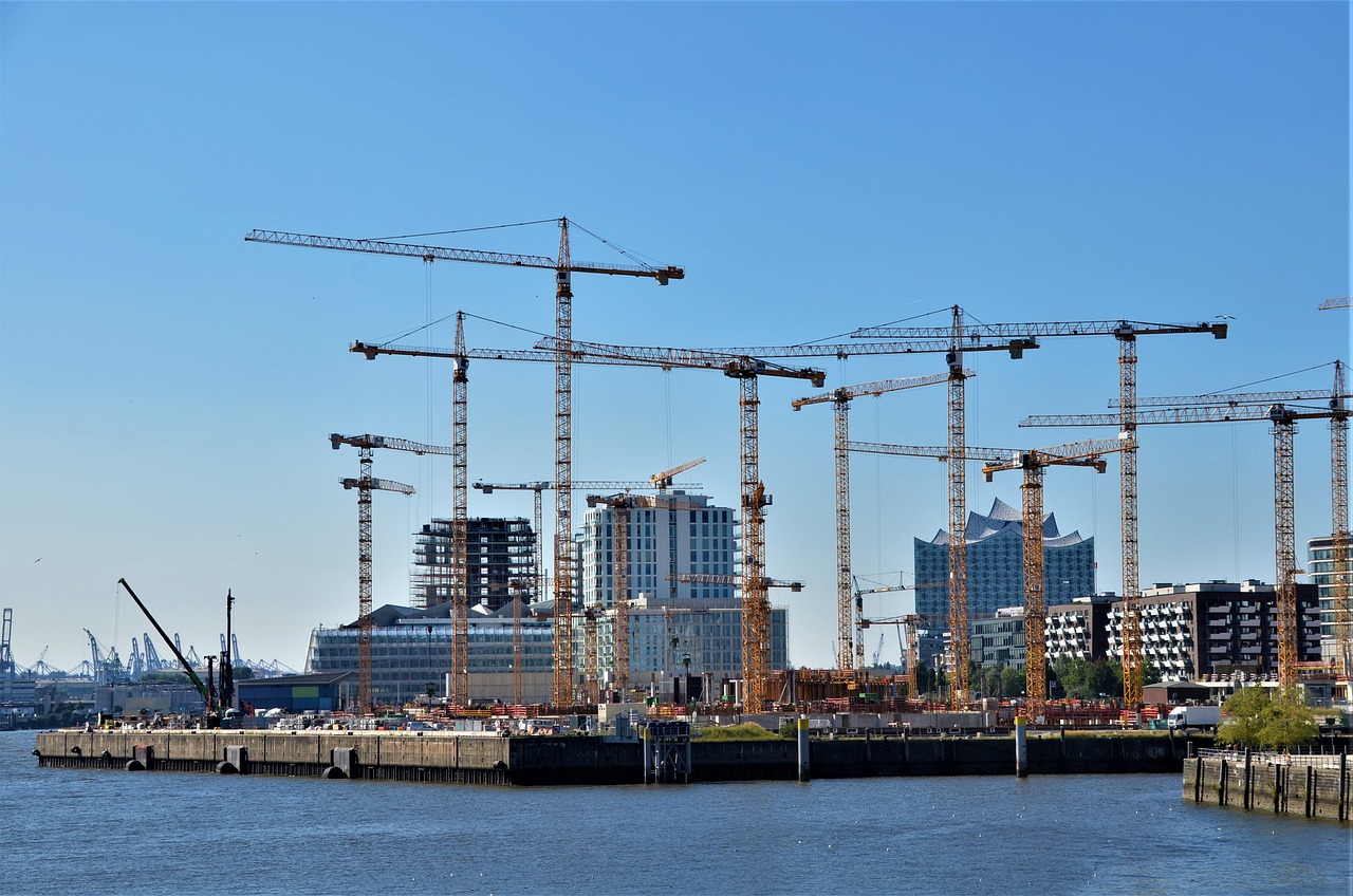 construction site, hafencity, hamburg, cranes, architecture, germany, infrastructure, hanmburgensien, harbour cruise, port motifs, infrastructure, infrastructure, infrastructure, infrastructure, infrastructure
